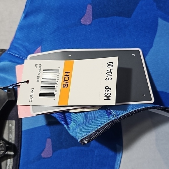 Callaway Blue Sea Star Sleeveless Mock Neck Dress Size Small NWT - Picture 5 of 9